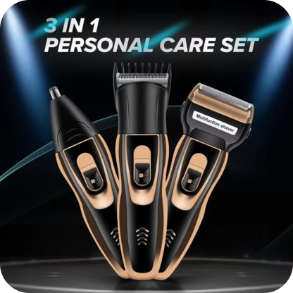 Tondeuse Professionnelle 3 in 1 –  3Têtes, 4 Fonctions, Un Entretien Complet