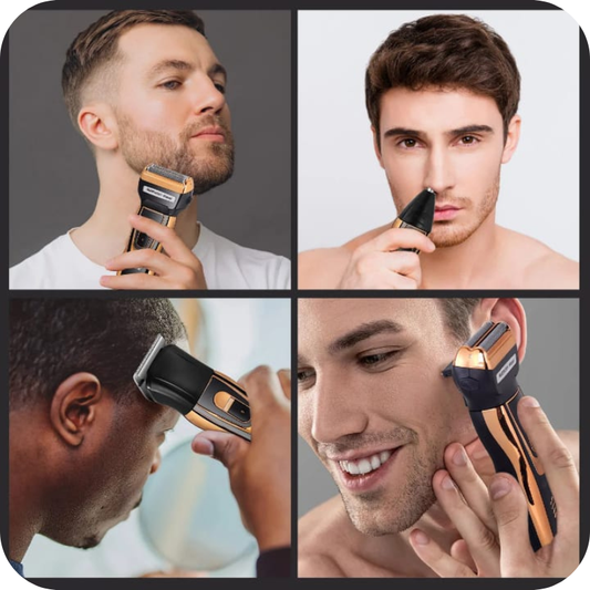 Tondeuse Professionnelle 3 in 1 –  3Têtes, 4 Fonctions, Un Entretien Complet