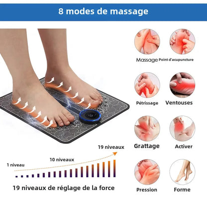 Tapis de Massage EMS Portable pour les Pieds